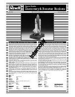 Предварительный просмотр 1 страницы REVELL Space Shuttle Booster Assembly Manual