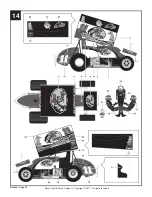 Предварительный просмотр 16 страницы REVELL Steve Kinser Bass Pro Shops 4942 Assembly Instructions Manual