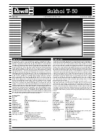 REVELL Sukhoi T-50 Assembly Manual предпросмотр