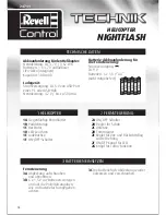 Предварительный просмотр 10 страницы REVELL TECHNIK NIGHT FLASH User Manual