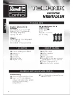 Предварительный просмотр 16 страницы REVELL TECHNIK NIGHT FLASH User Manual