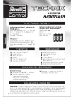 Предварительный просмотр 22 страницы REVELL TECHNIK NIGHT FLASH User Manual