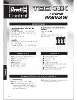 Предварительный просмотр 34 страницы REVELL TECHNIK NIGHT FLASH User Manual