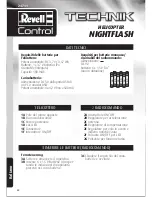 Предварительный просмотр 40 страницы REVELL TECHNIK NIGHT FLASH User Manual