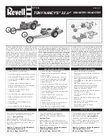 REVELL TONY NANCY'S 22 Jr dragster/roadster Assembly Manual preview