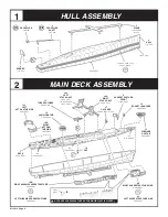 Предварительный просмотр 2 страницы REVELL U.S.S. BUCKLEY DESTROYER ESCORT Assembly Instructions