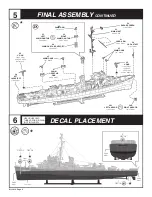 Предварительный просмотр 4 страницы REVELL U.S.S. BUCKLEY DESTROYER ESCORT Assembly Instructions