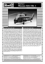 Preview for 1 page of REVELL Westland Wessex HAS Mk. 3 Instructions Manual