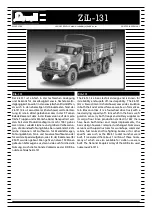 REVELL ZiL -131 Assembly Manual preview