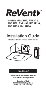 Preview for 1 page of REVENT RVLH110 Installation Manual