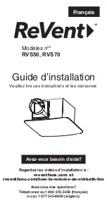 Preview for 25 page of REVENT RVS50 Installation Manual