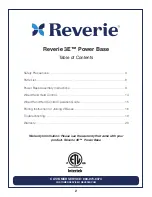 Предварительный просмотр 2 страницы Reverie 3E Power Base Owner'S Manual And Reference Manual