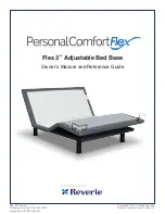 Preview for 1 page of Reverie Personal Comfort Flex 3 Owner'S Manual And Reference Manual