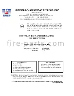 REVERSO-MANUFACTURING DVH150 N Installation And Operating Instructions Manual preview