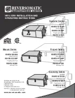 Reversomatic Economy Series Installation And Operating Instructions Manual preview