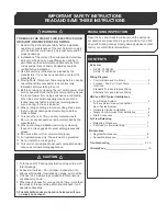 Preview for 2 page of Reversomatic RERV-C100ECM Operation Instructions Manual