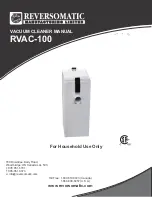 Reversomatic RVAC-100 Manual preview