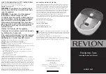 REVLON Pediprep Spa Operating Instructions preview