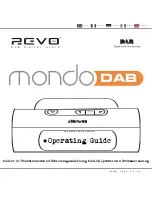 Предварительный просмотр 1 страницы Revo Mondo DAB Operating Manual