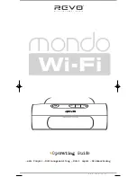 Revo Mondo Wi-Fi Operating Manual preview