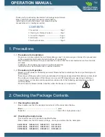 Revolution Technology CB161270 W Operation Manual preview