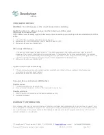 Preview for 7 page of Revolution RNET-OCC-HV-P-CM Specifications And Installation Manual