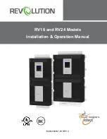 Revolution RV16 Installation & Operation Manual предпросмотр