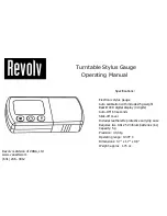 Revolv R-Gauge Operating Manual предпросмотр