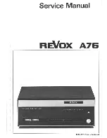 Preview for 2 page of Revox A76 Service Manual