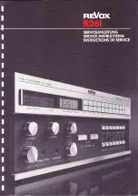 Preview for 1 page of Revox B261 Service Instructions Manual