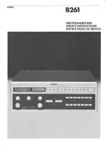 Preview for 2 page of Revox B261 Service Instructions Manual