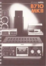 Preview for 1 page of Revox B710 MK II Manual