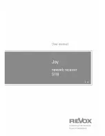 Предварительный просмотр 1 страницы Revox Joy S118 User Manual