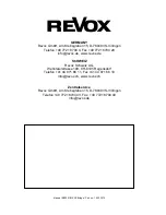 Preview for 16 page of Revox M 203 User Manual