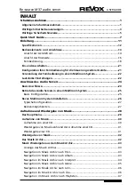 Preview for 3 page of Revox M37 MKII User Manual