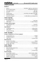 Preview for 17 page of Revox M37 MKII User Manual