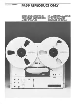 Предварительный просмотр 2 страницы Revox PR99 Operating Instructions Manual