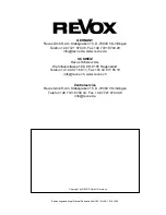 Preview for 16 page of Revox Re:sound G Instruction Manual