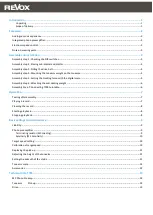 Preview for 2 page of Revox STUDIOMASTER T700 User Manual