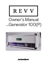 Предварительный просмотр 1 страницы REVV Generator 100 Owner'S Manual