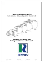 Rewatec BlueLine II 10000 Technical Documentation Manual preview