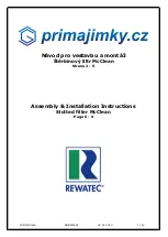 Preview for 1 page of Rewatec DORW2081 Assembly/Installation Instructions