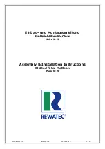 Rewatec McClean Assembly/Installation Instructions preview