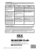 Предварительный просмотр 4 страницы REX RF20SC Operation Manual