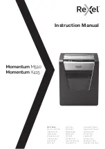 Rexel Momentum M510 Instruction Manual preview