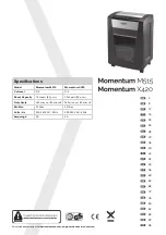 Preview for 2 page of Rexel Momentum M515 Instruction Manual