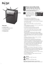 Предварительный просмотр 4 страницы Rexel Momentum X308 Instruction Manual