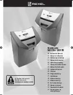 Rexel Shredmaster SC170 Instruction Manual preview