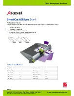 Rexel SmartCut A515pro Technical Specifications preview