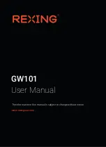 Rexing GW101 User Manual preview